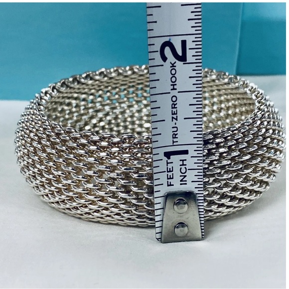 Beautiful Mesh 925 Sterling Silver Bracelet - Picture 2 of 12